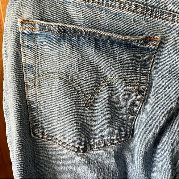 LEVIS sz 29 x 26 501 Two Tone Half Splice Blue Denim Jeans Button Fly - Picture 12 of 12